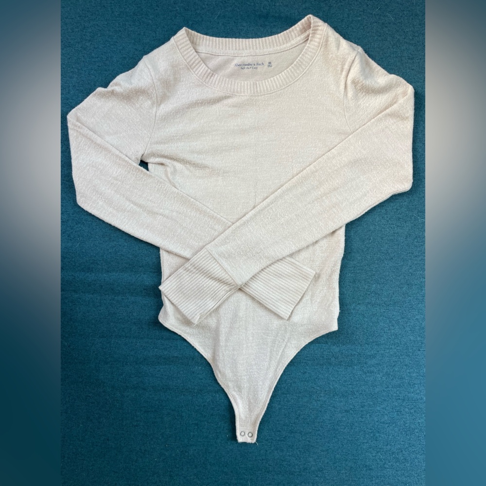 Abercrombie & Fitch Soft Cream Sweater Bodysuit